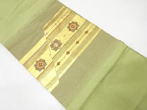 横段に華紋織り出し名古屋帯